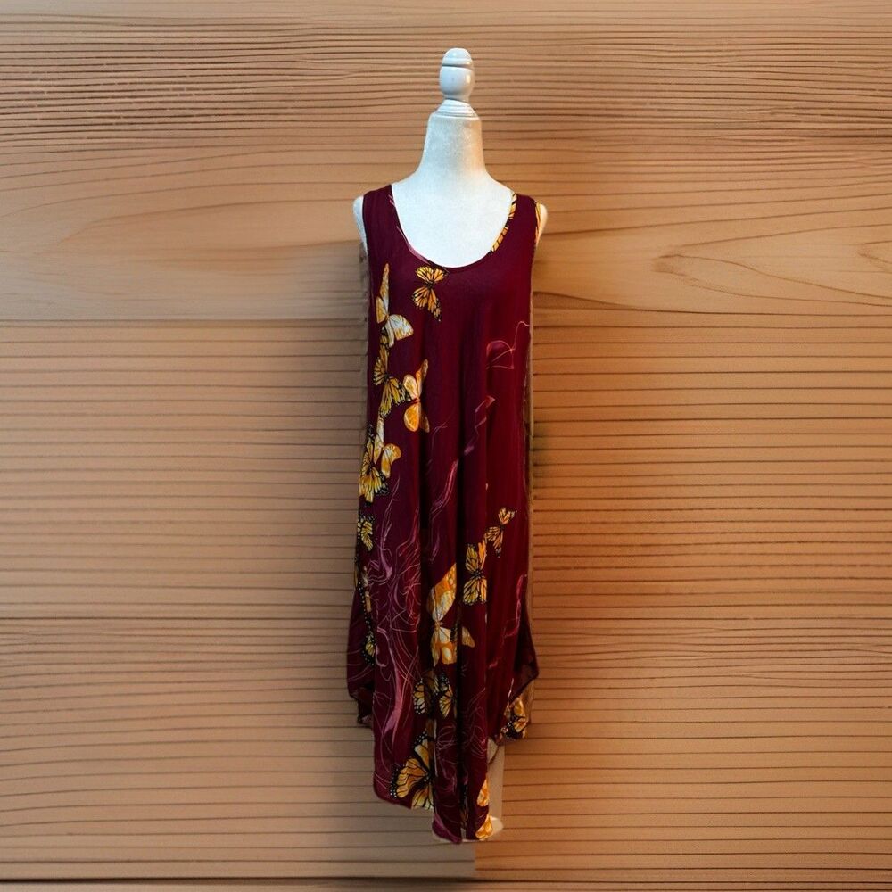 Katmandhu Imports Effortless Comfort Boho Elegance Resort Wear Dress One Size